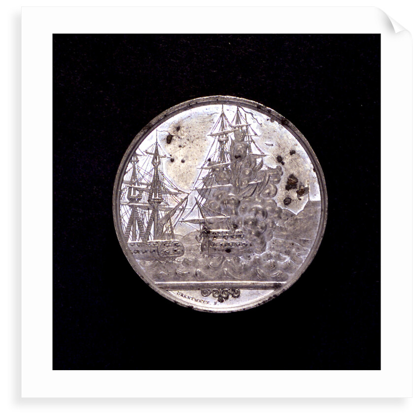 Medal commemorating the action at Eckernförde, 1849 by S. Drentwett