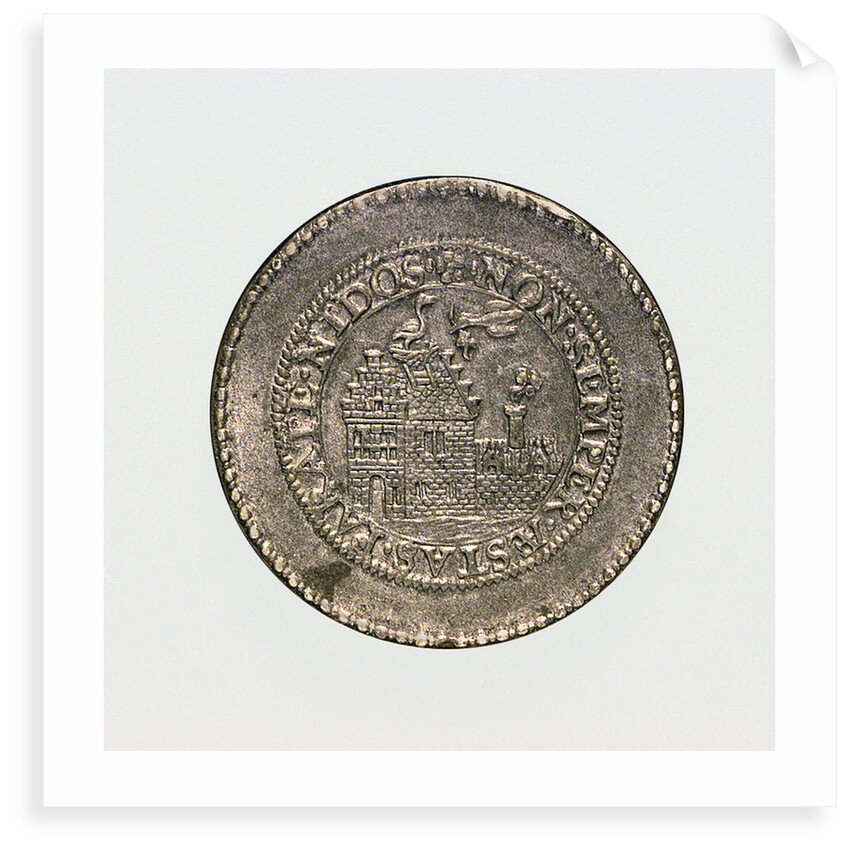 Medal commemorating the preparations by land and sea, 1591; obverse by unknown