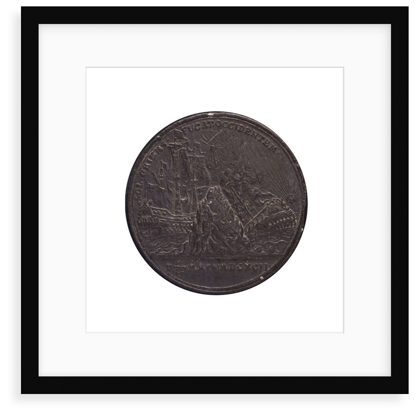 Medal commemorating the Battle of la Hogue, 1692; reverse by D.S.