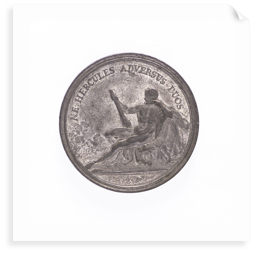 Medal commemorating the Battle of la Hogue, 1692; obverse by J. Smeltzing