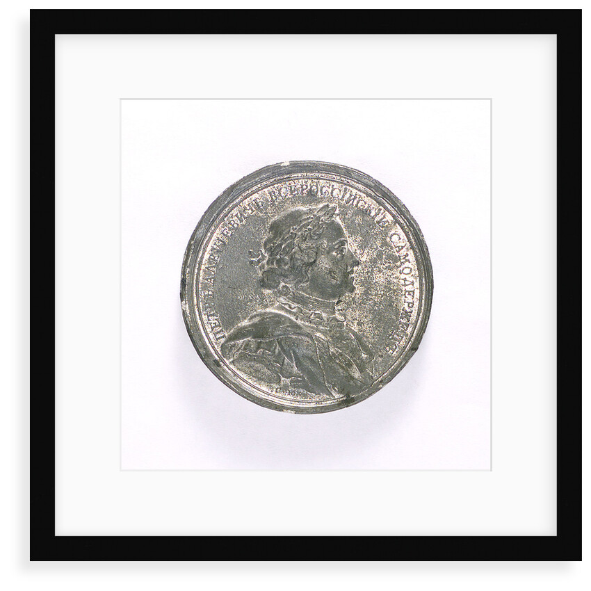 Medal commemorating the capture of Narva, 1704; obverse by S. Judin