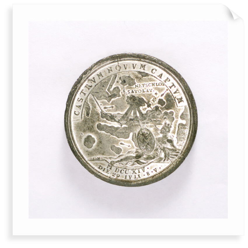 Medal commemorating the capture of Nyschlot, 1714; reverse by T. Iwanov