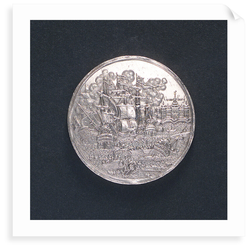 Medal commemorating the relief of Copenhagen and evacuation of Croneburg, 1658; obverse by J. Hercules