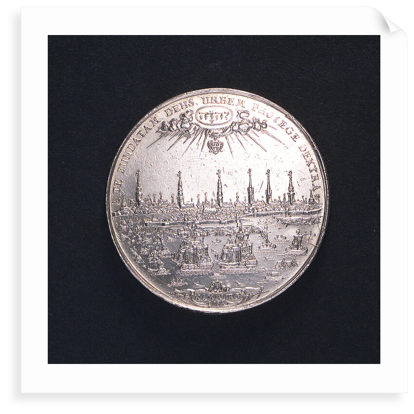 Medal commemorating the Port of Hamburg; obverse by I.K.