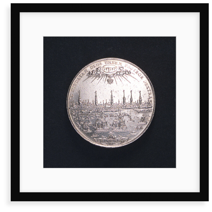 Medal commemorating the Port of Hamburg; obverse by I.K.