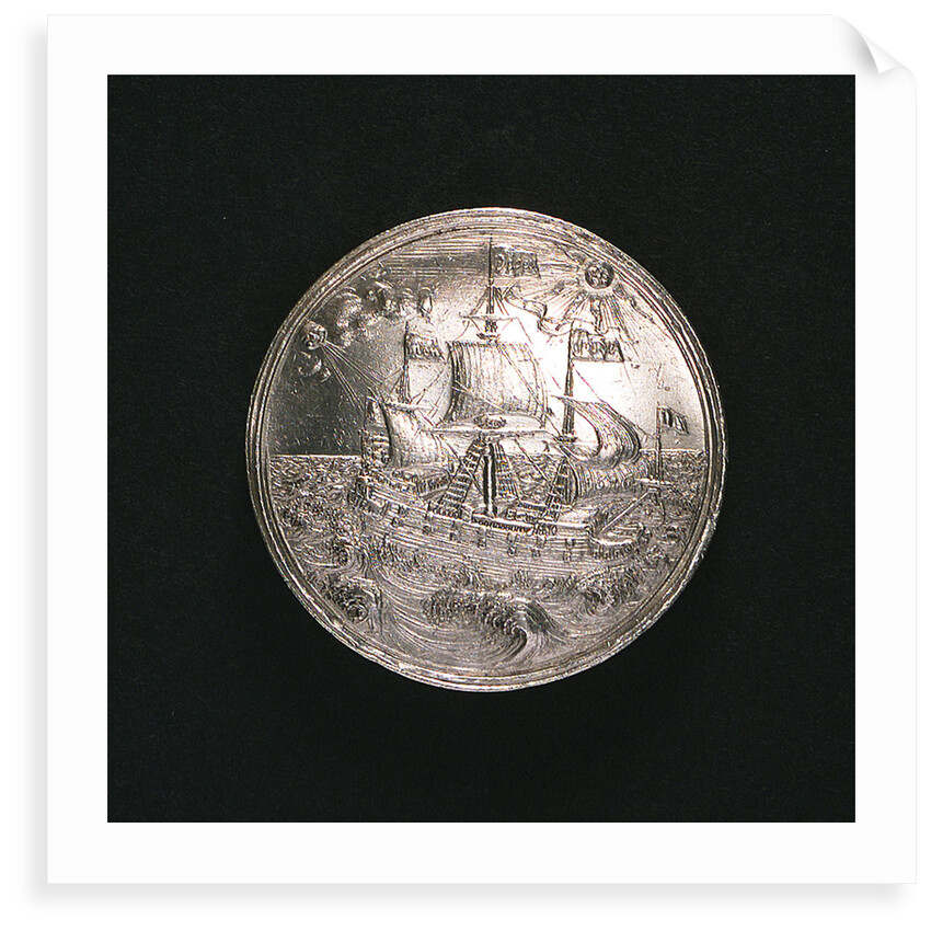 Medal commemorating the visit to Copenhagen of Princess Anna Sophia of Saxony, 1676; reverse by E.K. D