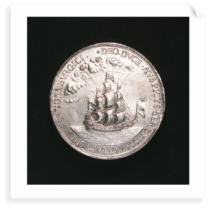 Medal commemorating the voyage to Guinea, 1681; reverse by unknown