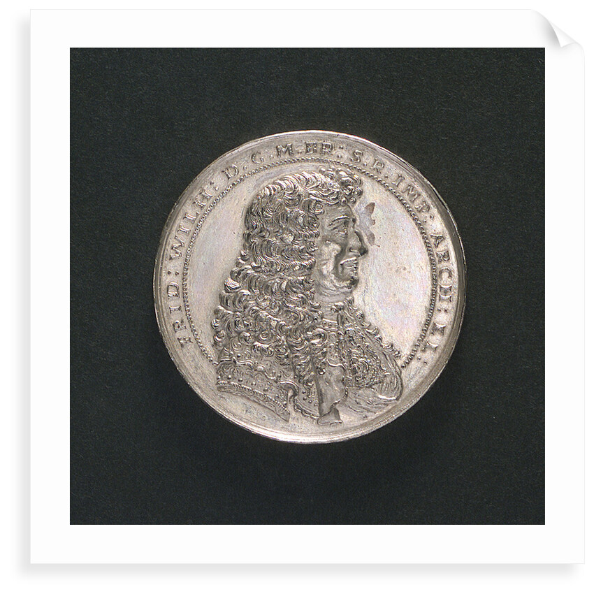 Medal commemorating the voyage to Guinea, 1681; obverse by J.B. Schultz
