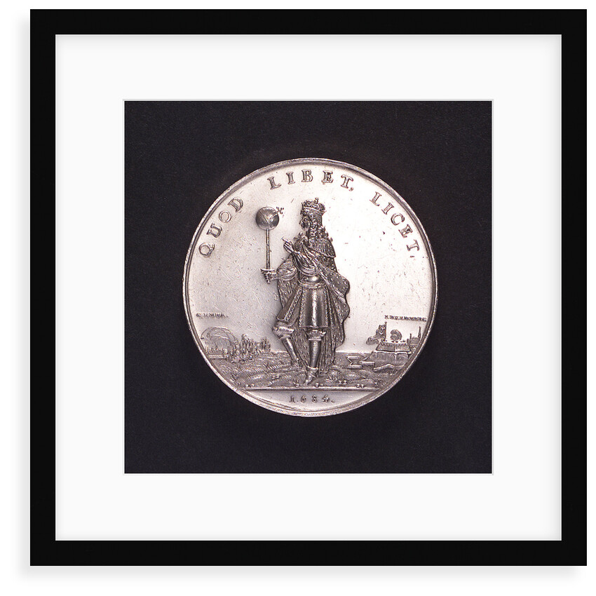 Medal commemorating the bombardment of Genoa, 1684; obverse by unknown