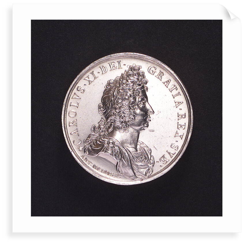 Medal commemorating the naval demonstration and the peace of Altona, 1689; obverse by A. Meibus