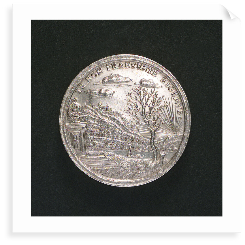 Medal commemorating the Duke of Saxegotha's return home from England; obverse by C. Wermuth