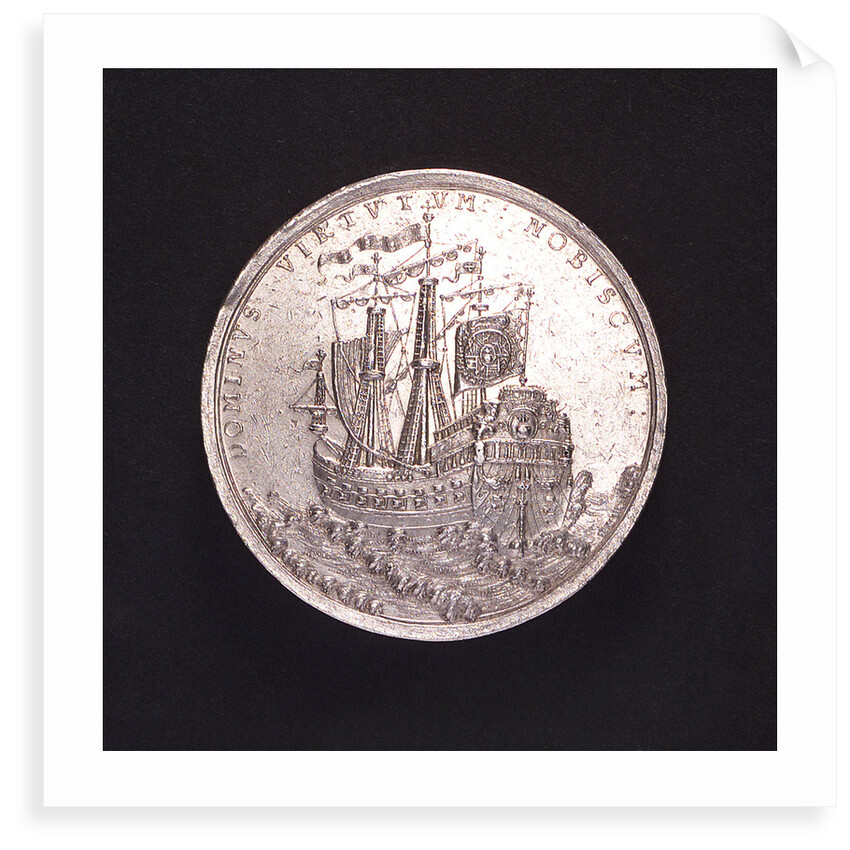 Medal commemorating Danube shipping; reverse by von Setter