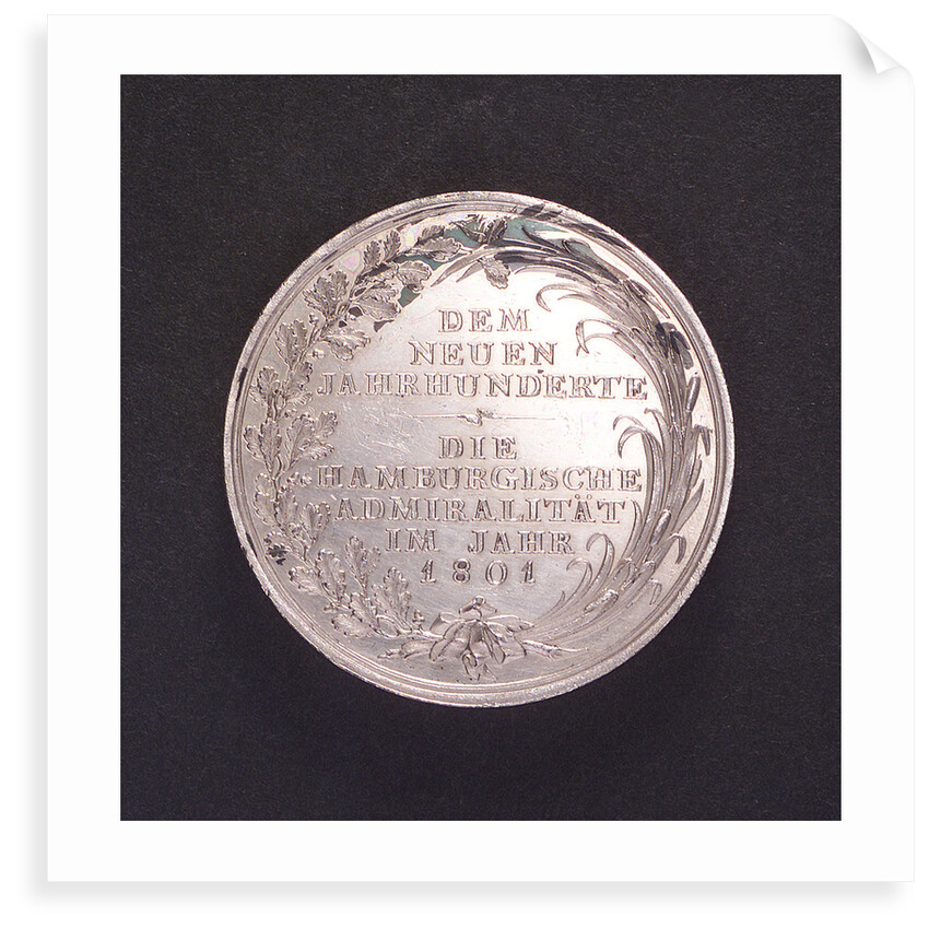 Medal commemorating the Hamburg Admiralty; reverse by Unknown