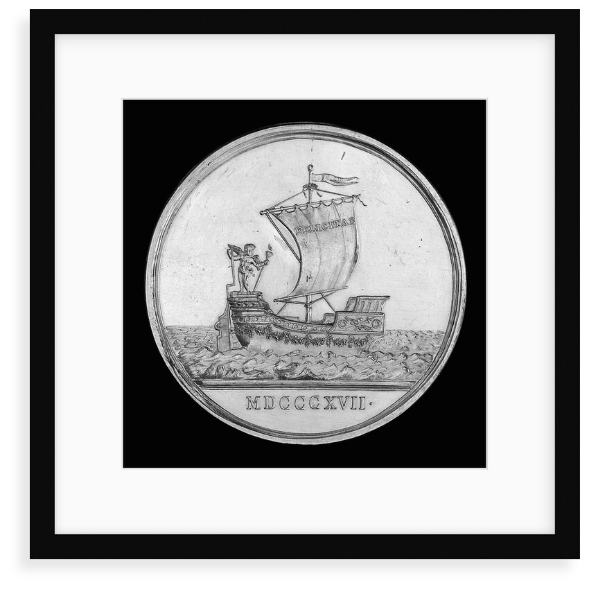 Medal commemorating the journey to Brazil of Archduchess Leopoldine of Austria, 1817; reverse by J.N. Lang