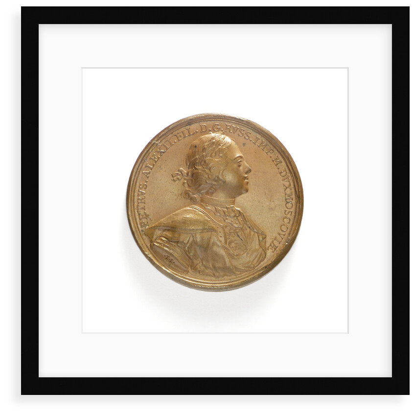 Medal commemorating the creation of the Baltic fleet, 1703; obverse by T. Iwanov
