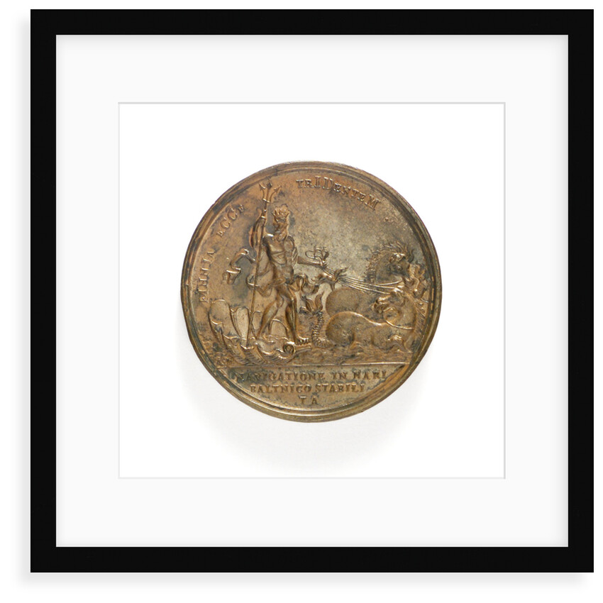 Medal commemorating the creation of the Baltic fleet, 1703; reverse by T. Iwanov