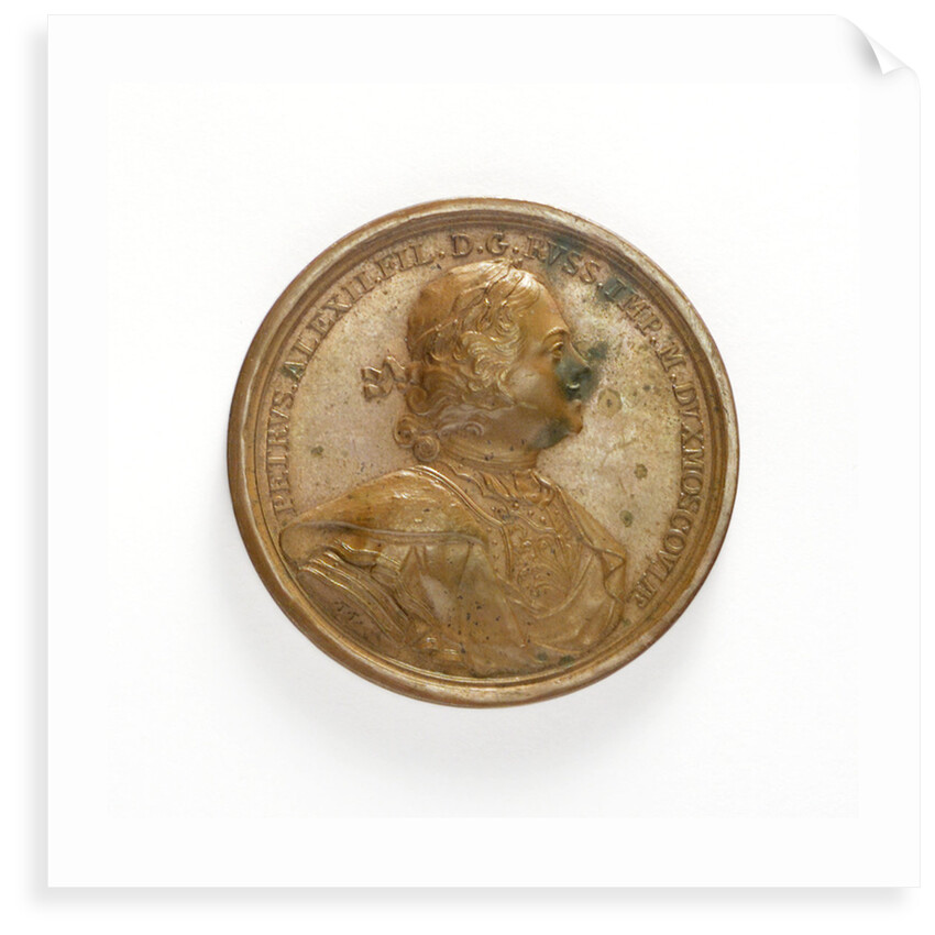 Medal commemorating the capture of Reval, 1705; obverse by T. Iwanov