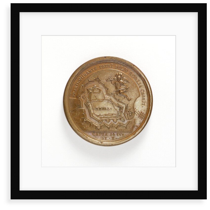 Medal commemorating the capture of Reval, 1705; reverse by T. Iwanov
