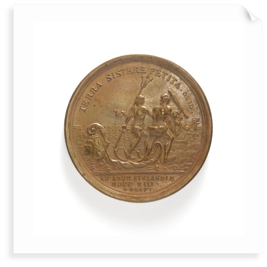 Medal commemorating the capture of Abo, 1713; reverse by T. Iwanov