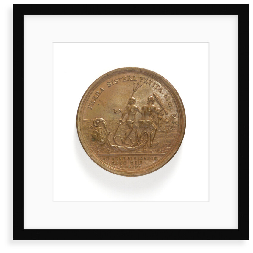 Medal commemorating the capture of Abo, 1713; reverse by T. Iwanov
