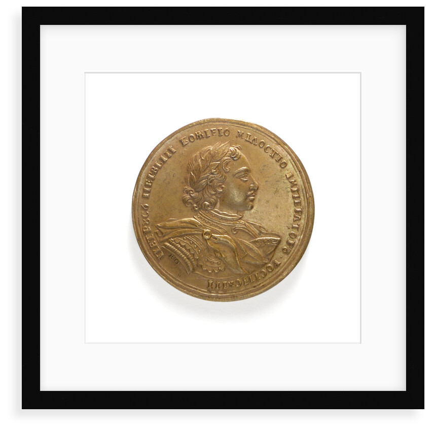 Medal commemorating the capture of three Swedish frigates, 1719; obverse by K. Osner
