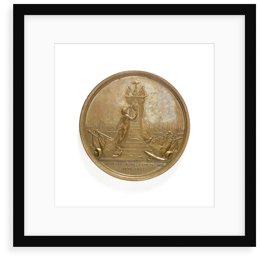 Medal commemorating Admiral Sir Samuel Greig; reverse by C. Leberecht