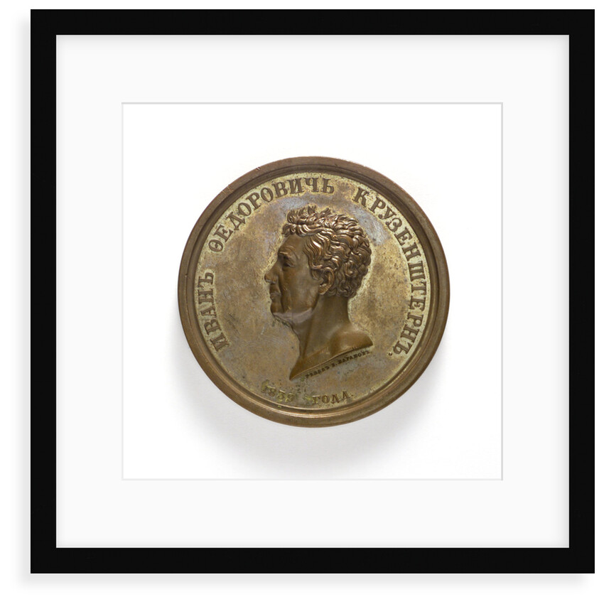 Medal commemorating Admiral Krusenstern; obverse by W. Baranov