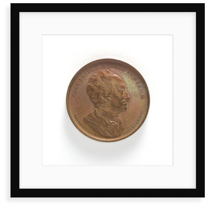 Medal commemorating Count Rosen Director of the Admiralty; obverse by L.P. Lundgren