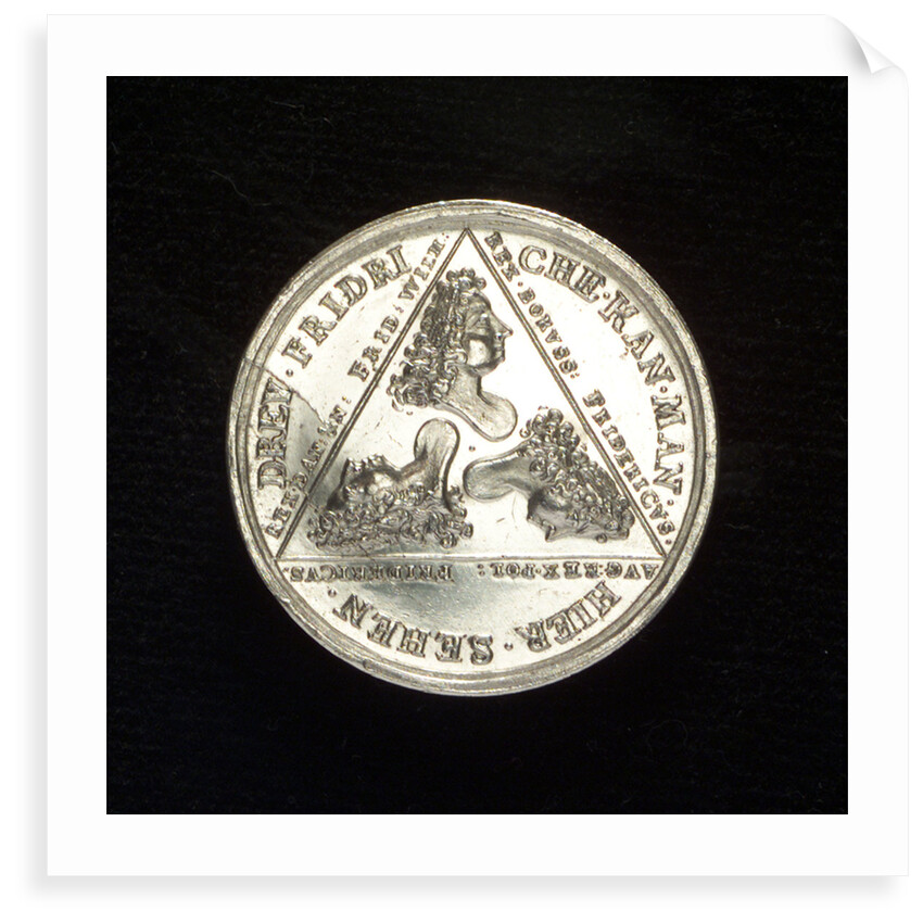 Medal commemorating the capture of Stralsund, 1715; obverse by unknown