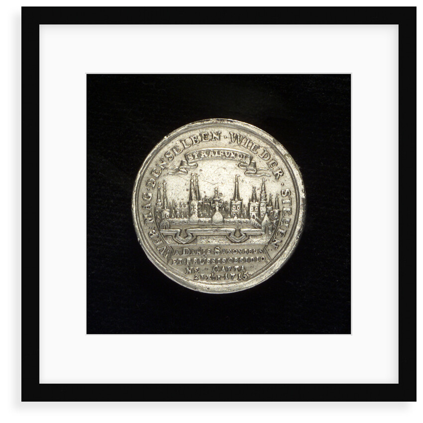 Medal commemorating the capture of Stralsund, 1715; reverse by unknown
