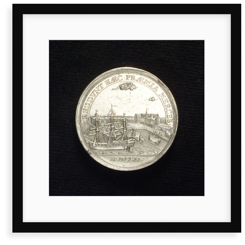 Medal commemorating the West Indian Company of Denmark; reverse by G.W. Wahl