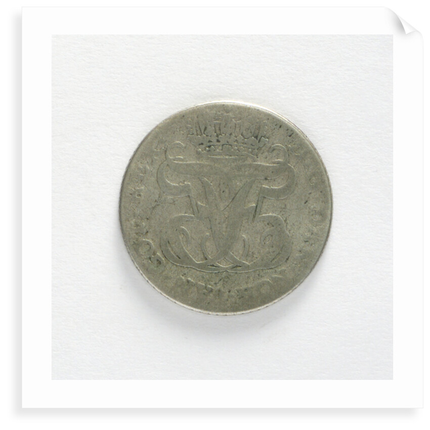 Danish West Indian coin; XII skilling; obverse by unknown