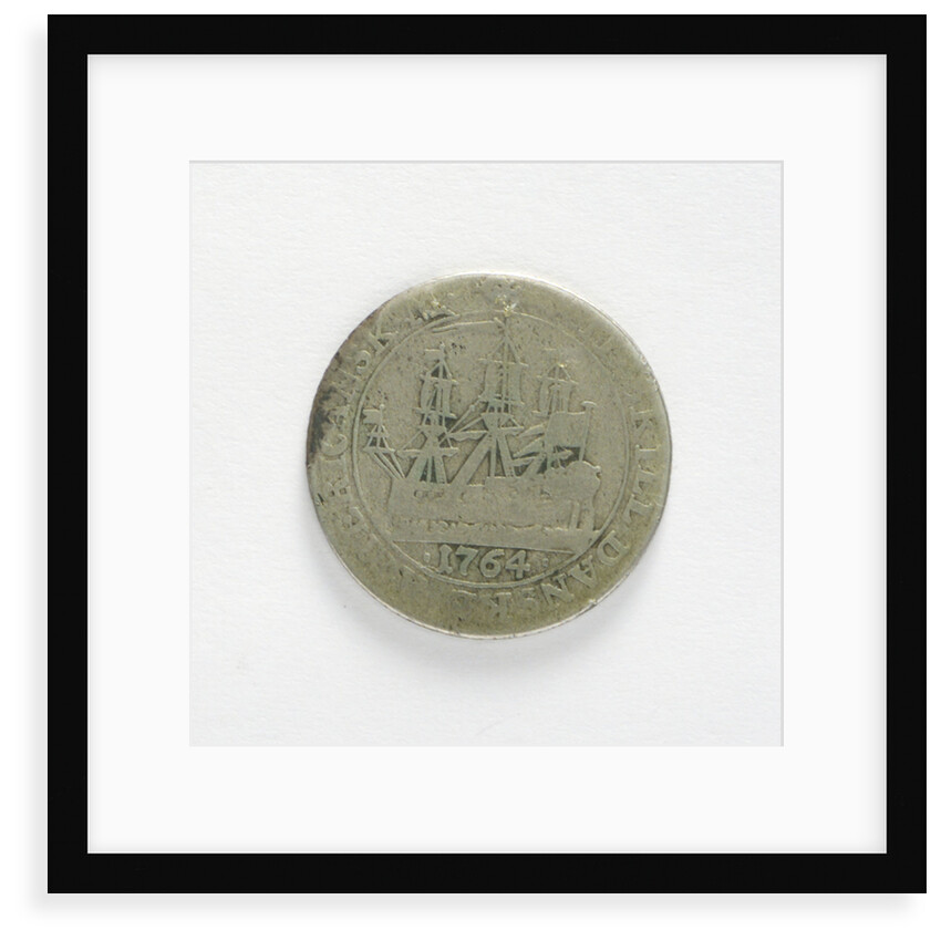 Danish West Indian coin; XII skilling; reverse by unknown