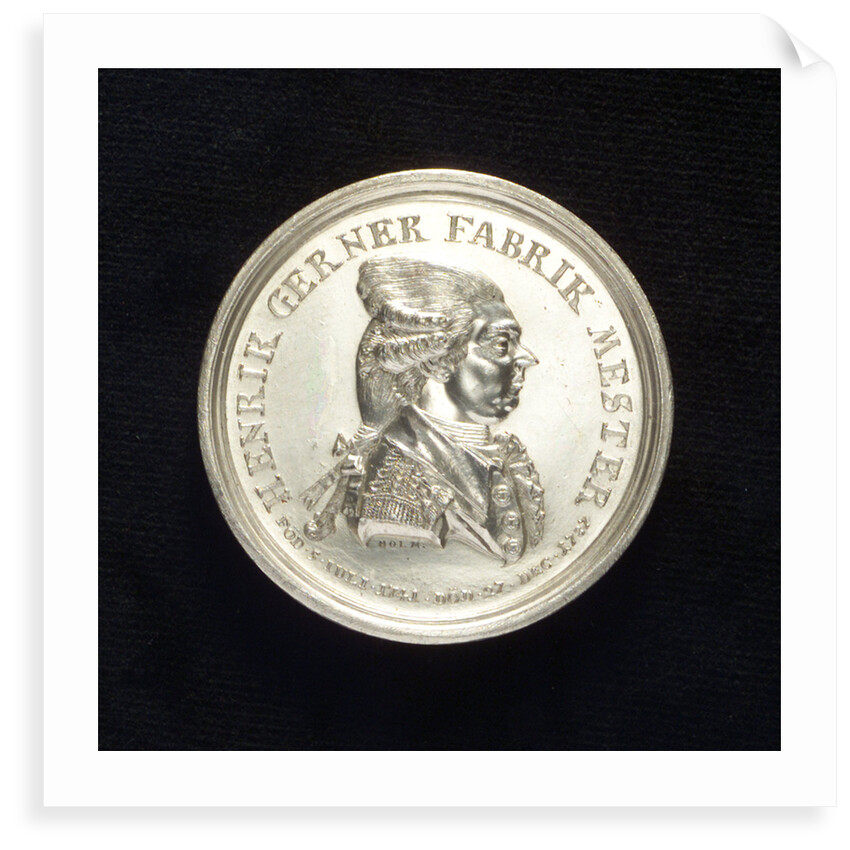 Medal commemorating Captain Henrik Gerner; obverse by J.J. Holm