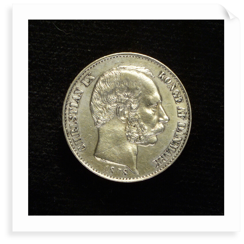 A Danish West Indian coin, 20 cents; obverse by H. Conradsen