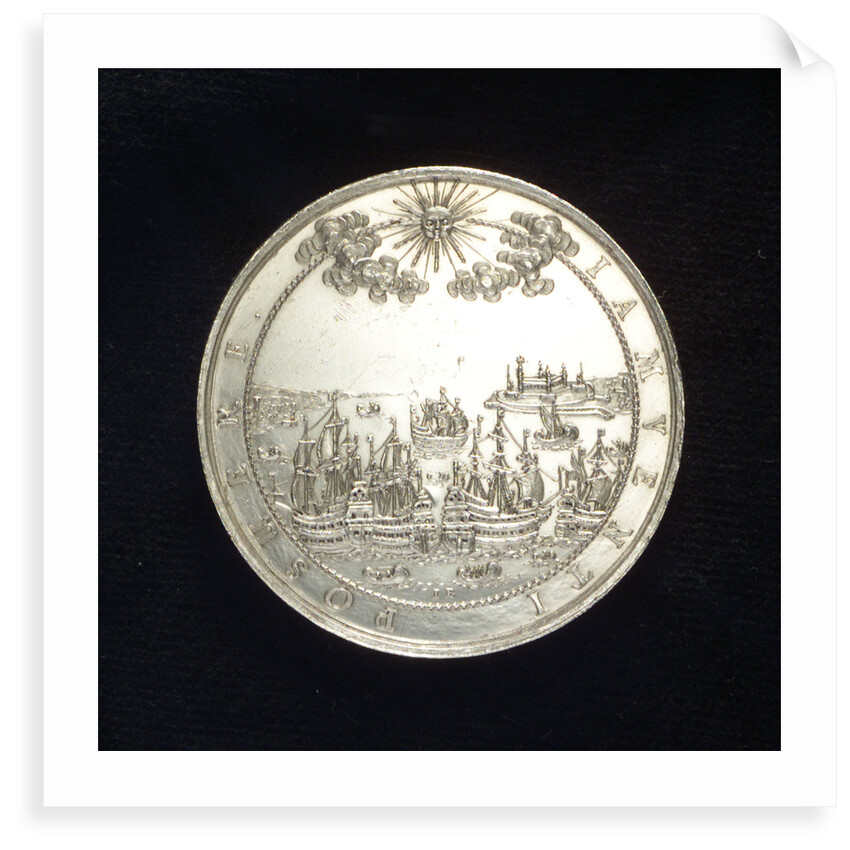 Medal commemorating the Peace of Oliva, 1660; reverse by J. Bensheimer