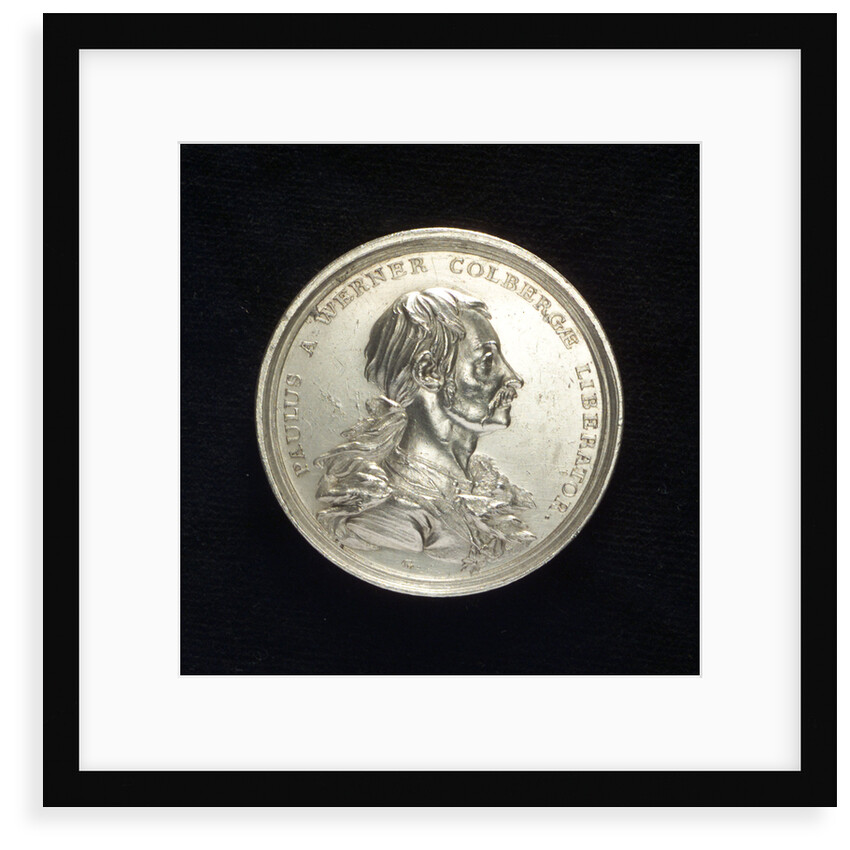 Medal commemorating the defence of Colberg and Paul von Werner, 1760; obverse by N. Georgi