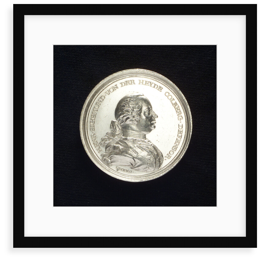 Medal commemorating the defence of Colberg and H.S. von der Heyde, 1760; obverse by N. Georgi