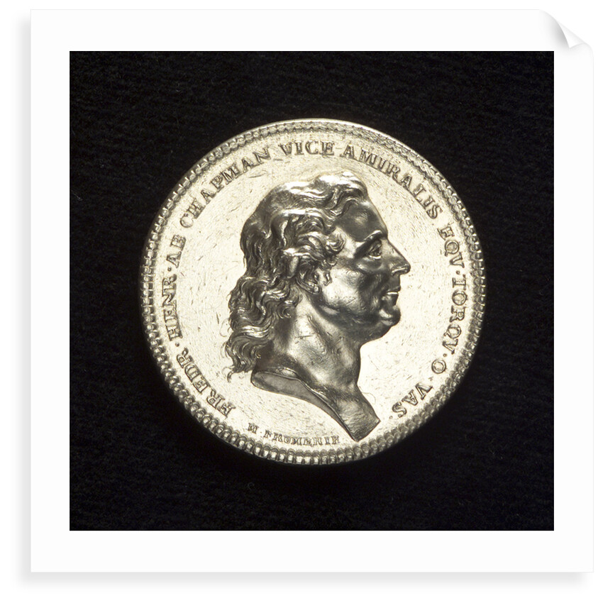 Medal commemorating Admiral Frederick Henry Chapman (1721-1808); obverse by C.M. Frumerie