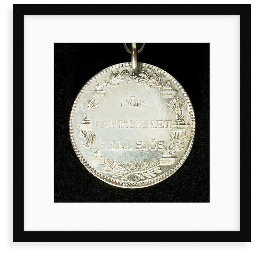 Naval reward medal; reverse by unknown