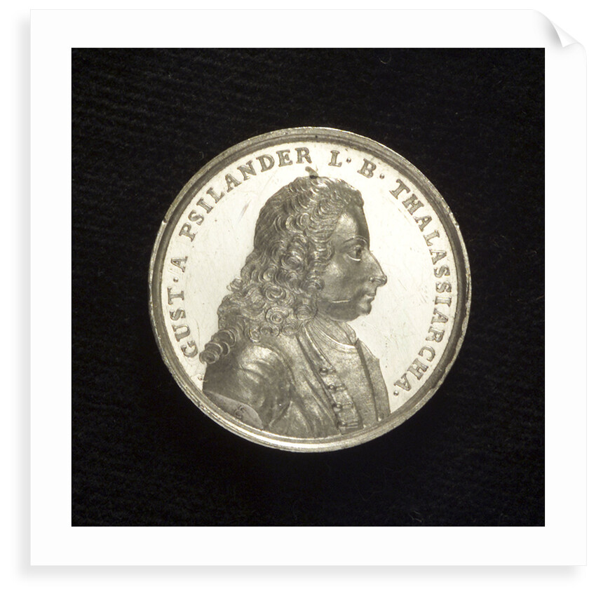 Medal commemorating Admiral Gustavus af Psilander (1669-1738); obverse by G.A. Enegren
