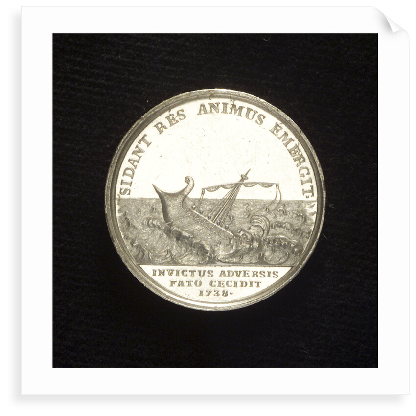 Medal commemorating Admiral Gustavus af Psilander (1669-1738); reverse by G.A. Enegren