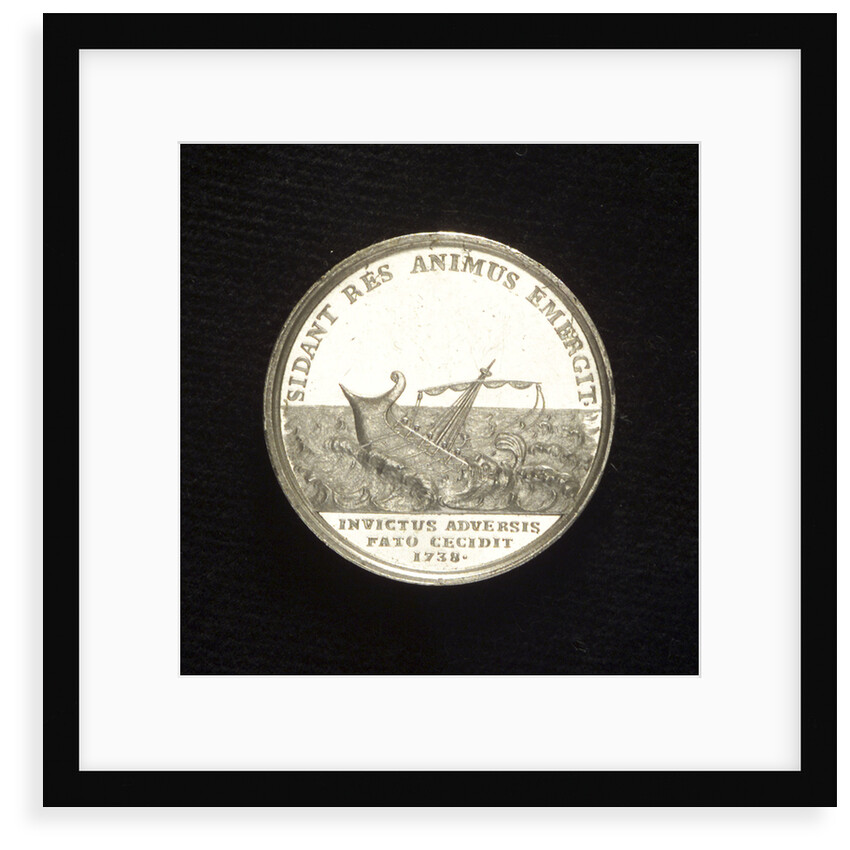 Medal commemorating Admiral Gustavus af Psilander (1669-1738); reverse by G.A. Enegren