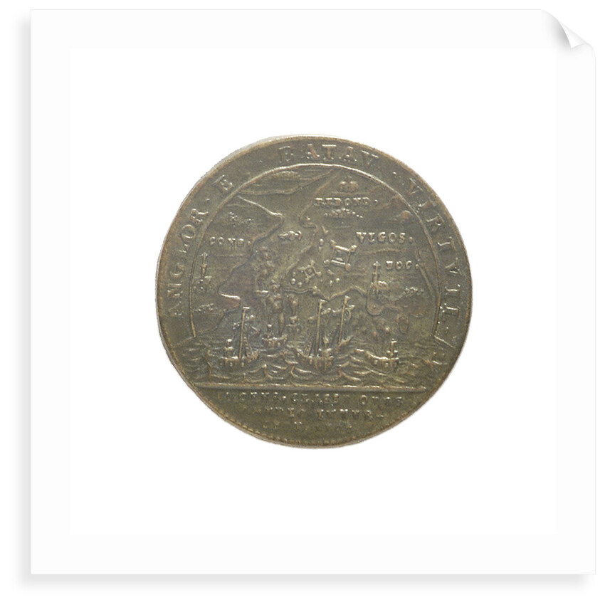 Counter commemorating the Expedition to Vigo Bay, 1702; reverse by J.G. Lauffer