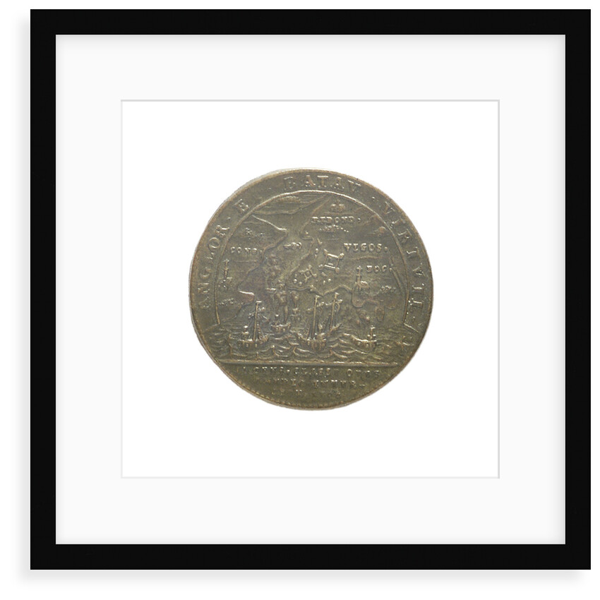 Counter commemorating the Expedition to Vigo Bay, 1702; reverse by J.G. Lauffer