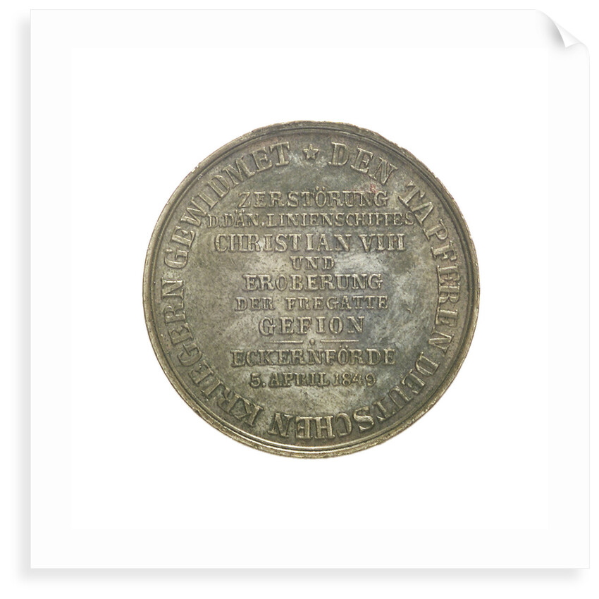 Counter commemorating the action off Eckernförde, 1849 by unknown