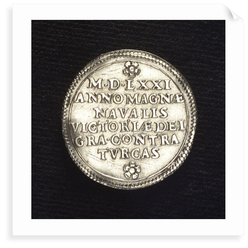 Counter commemorating the Battle of Lepanto, 1571; reverse by Unknown