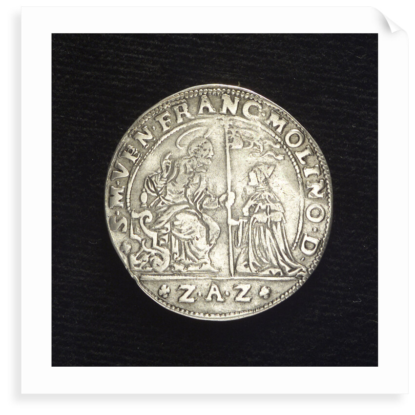 Counter commemorating the naval activity in the Levant, 1647; obverse by Zan Antonio Zorzi
