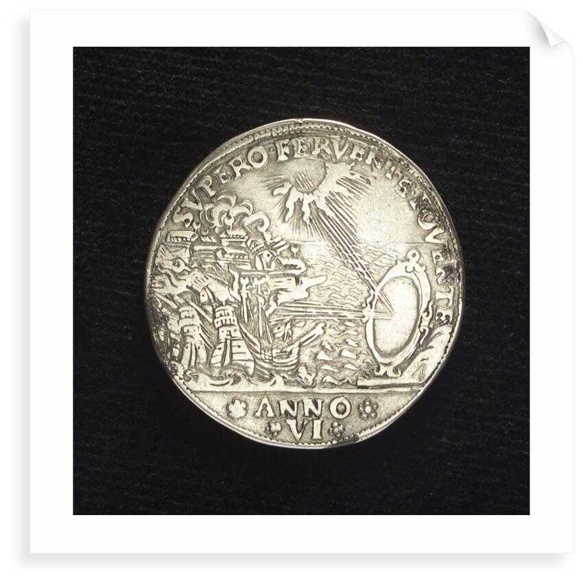 Counter commemorating the Battle of Paros, 1651; reverse by Z.A. Semitecolo