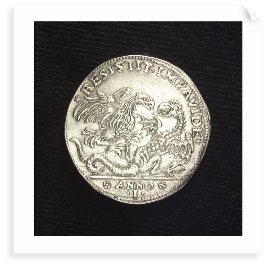 Counter commemorating the victory off the Dardanelles, 1656; reverse by F. Corner